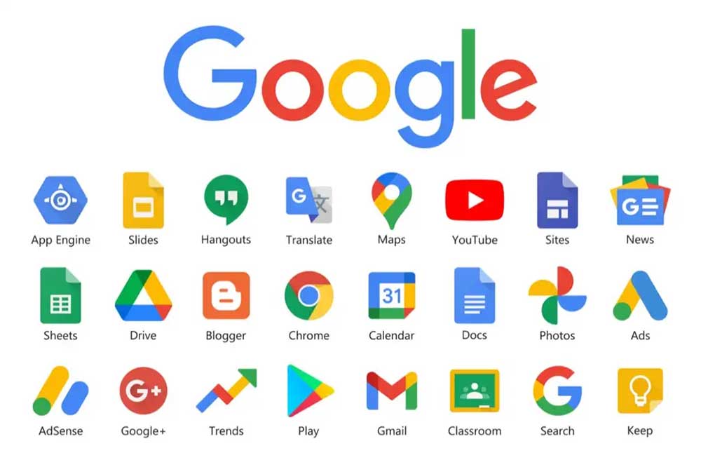 Google với rất nhiều sản phẩm dịch vụ miễn phí