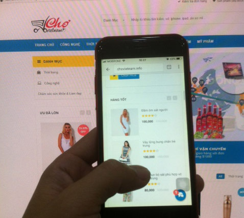 Nguồn khách truy cập website TMĐT đến từ thiết bị di động chiếm 72%