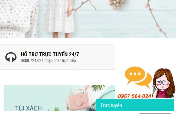 Tính năng chát hổ trợ trực tuyến trên website bán hàng
