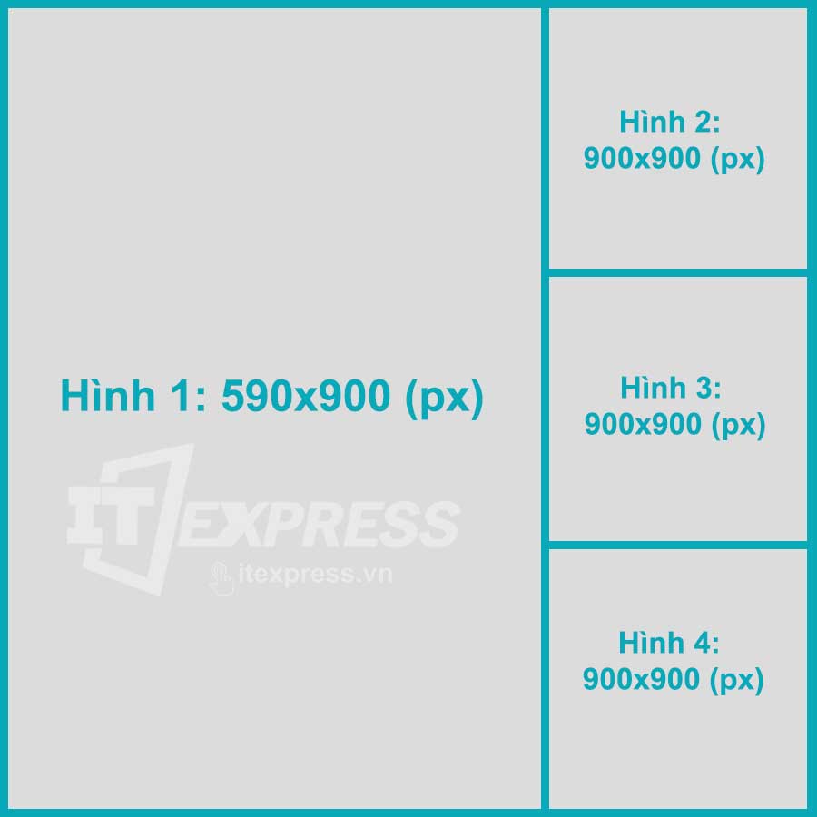Hiển thị 3 hình trên facebook