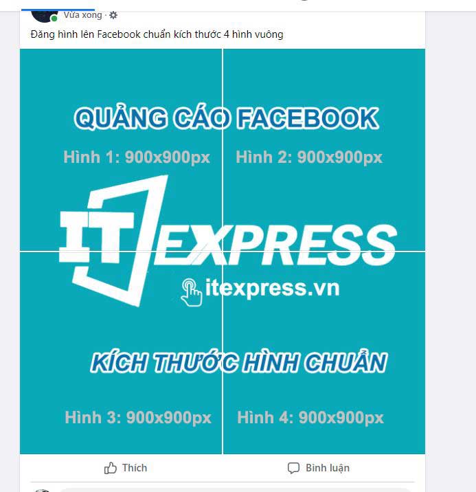 Kích thước chuẩn đăng lên Facebook