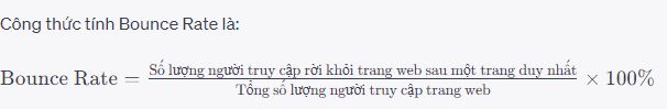Chỉ số thoát trang (Bounce rate)