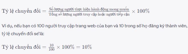 Công thức tính tỷ lệ chuyển đổi (Conversion Rate)