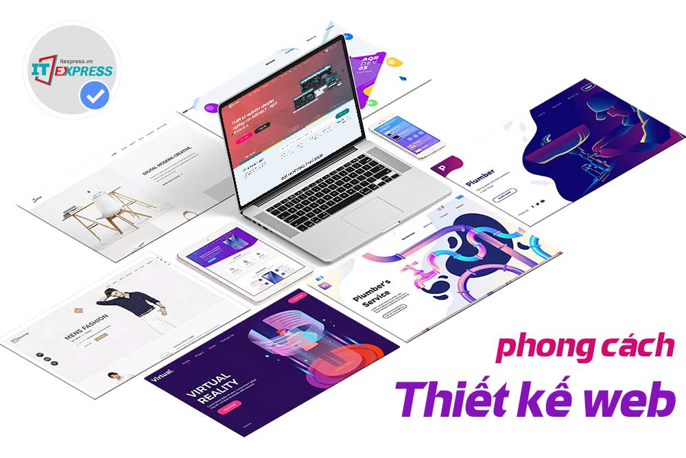 Phong cách thiết kế website phổ biến hiện nay là gì?