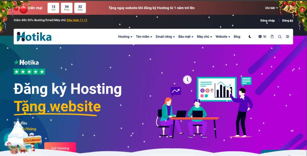 Chia sẻ Code JavaScript tạo tuyết rơi, khung cảnh Giáng sinh cho website