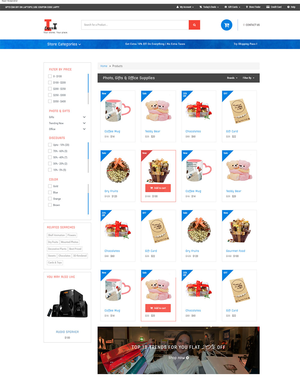 Mẫu website thương mại điện tử (Tổng hợp, thời trang, gấu bông)