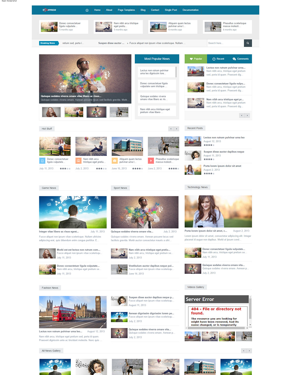 Mẫu website tin tức