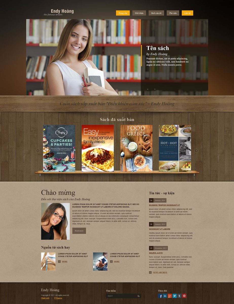 Website bán sách - website cho tác giả viêt sách