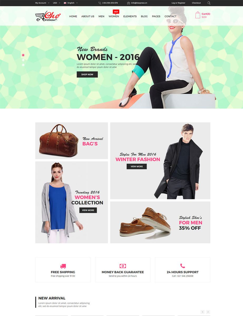 Mẫu website bán hàng (thương mại điện tử) ecom-2017-009