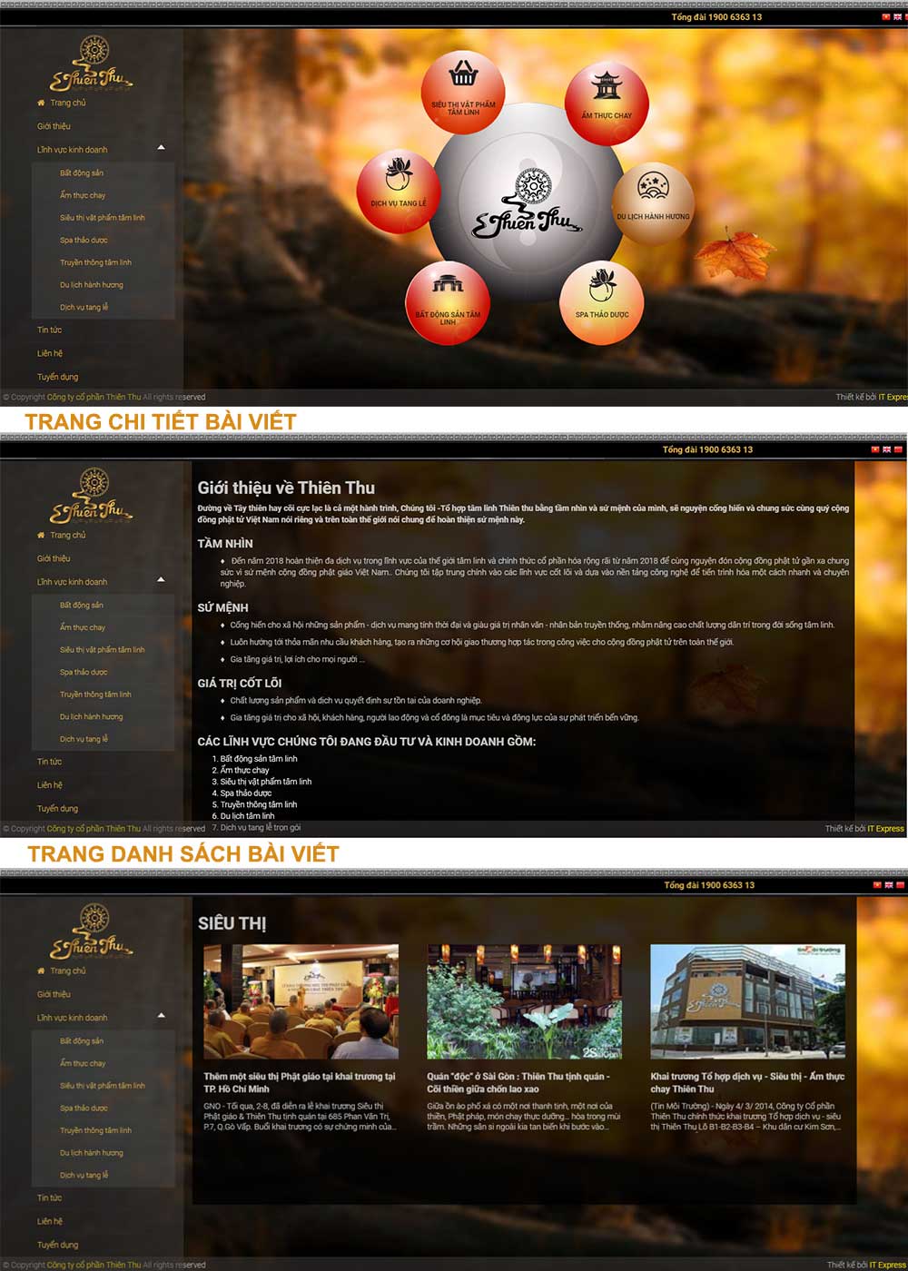 Website giới thiệu tập đoàn, công ty cổ phần