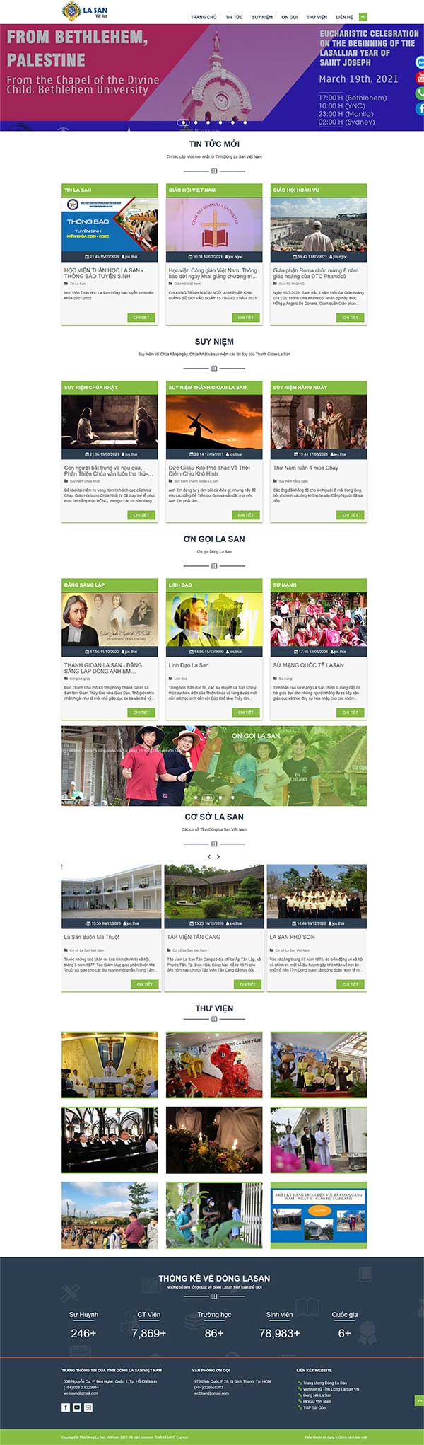 Mẫu website tin tức - trang tin các hội đoàn - tổ chức
