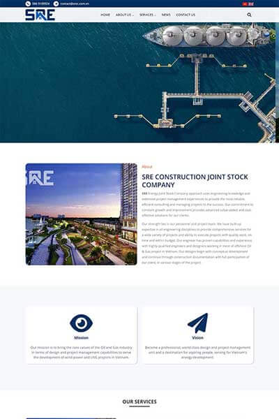 Website giới thiệu công ty đa ngôn ngữ chuyên biệt