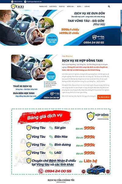 Mẫu web giới thiệu dịch vụ, sản phẩm hoặc web nhóm du lịch