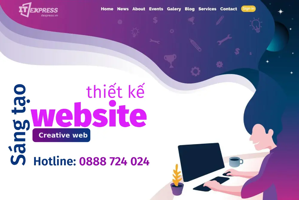 Thiết kế website sáng tạo IT Express