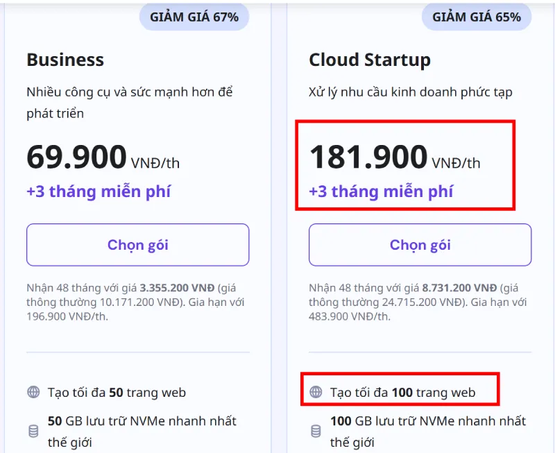 Hosting giá rẻ - chạy chung nhiều trang website