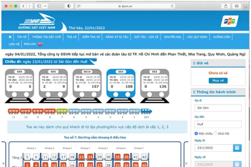 Vay 2.000 tỷ đồng để xây dựng website bán vé trực tuyến cho ngành Đường sắt