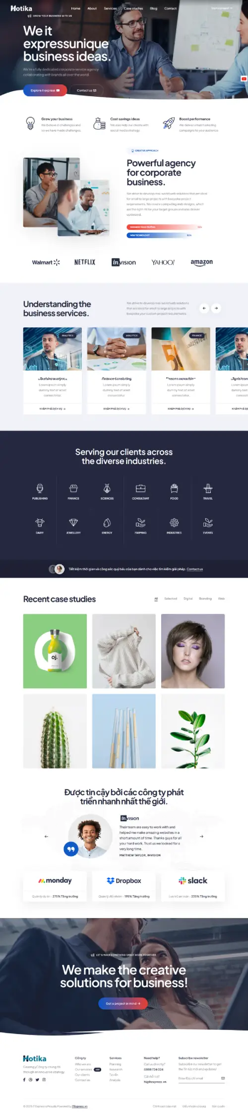 Dự án website doanh nghiệp 2025