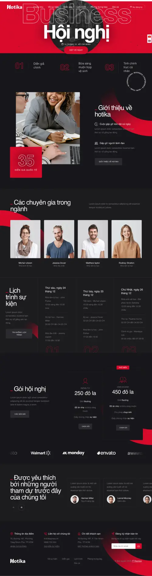 Dự án website công ty tổ chức Sự kiện - Hội nghị